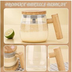 Taza Mezcladora Eléctrica 400 ml – Recargable por USB – Vaso Autoagitador Portátil para Café, Batidos y Suplementos