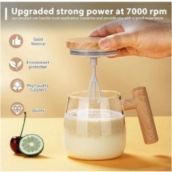 Taza Mezcladora Eléctrica 400 ml – Recargable por USB – Vaso Autoagitador Portátil para Café, Batidos y Suplementos