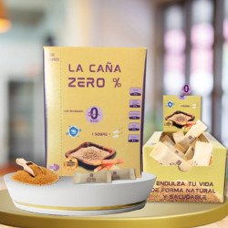 Edulcorante Zero con Magnesio – 100% Natural de Caña con Fibra de Guar | 50 Sobres