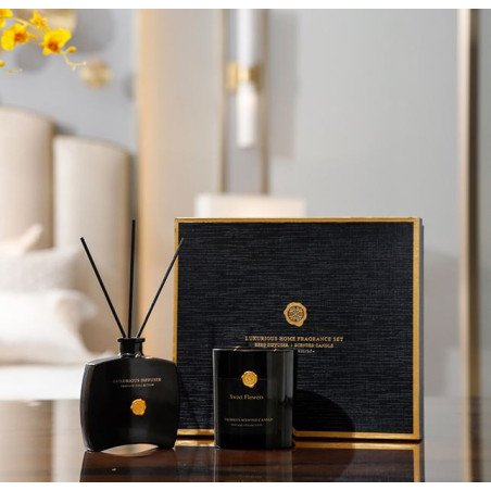 Set Regalo Colección Privada – Vela Aromática + Barritas “Aventus” – Elegancia Aromática para el Hogar