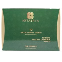 Intelligent Drink Artabria – Bebida Inteligente sin Cafeína con Jengibre, Garcinia e Hibisco | 30 Sobres